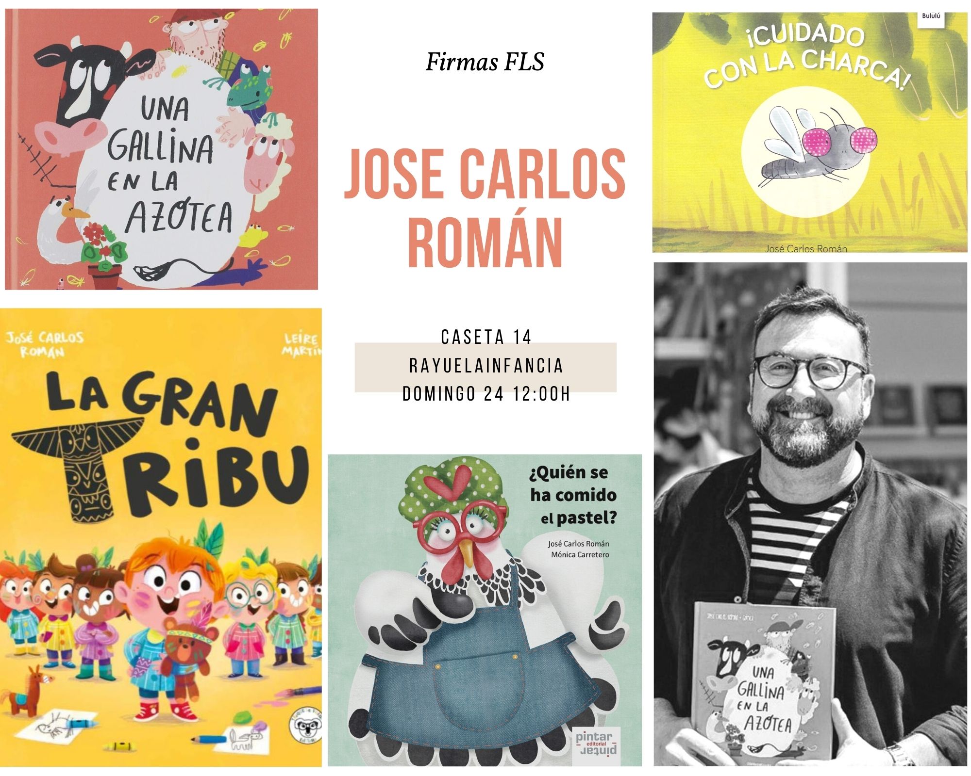 FIRMA JOSE CARLOS ROMAN FERIA DEL LIBRO DE SEVILLA