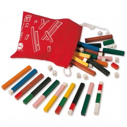 JUEGO REGLETAS CUISENAIRE 55 PIEZAS EN BOLSA - GOULA