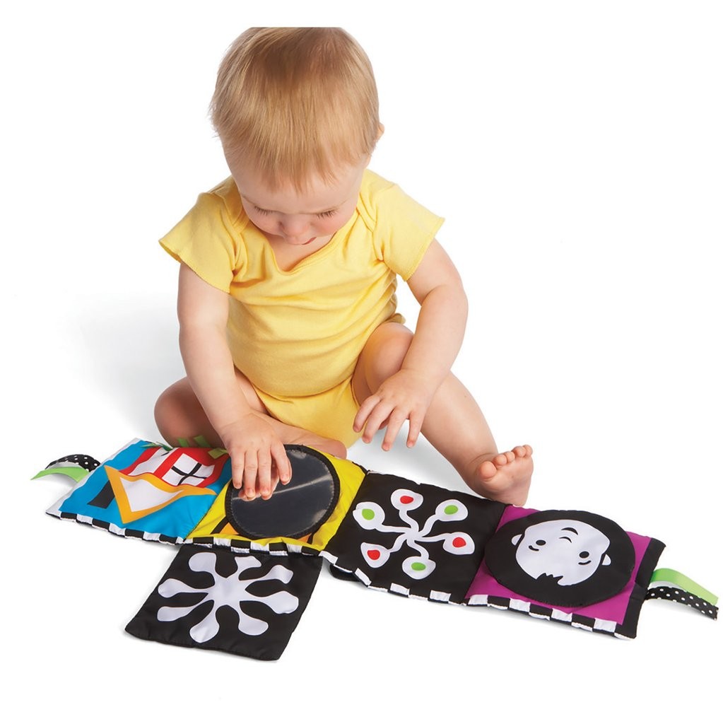 Libros de tela suave para bebés, libros para bebés 0-6 meses, 3D Libro de  tela suave de alto contraste en blanco y negro, juguetes lavables para el  aprendizaje temprano del bebé