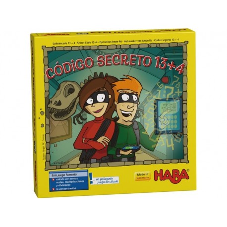 CODIGO SECRETO 13+4 Haba Juego de Mesa Matematicas 