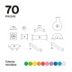 TOBOGAN IMANIX 70 PIEZAS BRAINTOYS