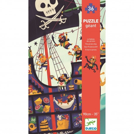 PUZZLE GIGANTE EL BARCO PIRATA DJECO