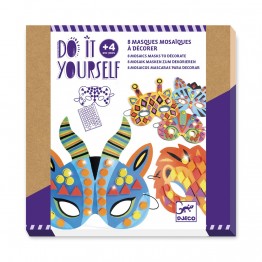 DIY MÁSCARAS MOSAICOS DE ANIMALES