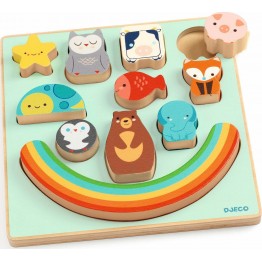 ENCAJA Y APILA PUZZ & BOOM RAINBOW