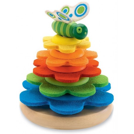 JUEGO DE APILAR BUTTERFLOWER DJECO 