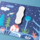 IMAGINE 4 PUZZLES DE 3 PIEZAS CON ENCAJES DE MADERA LONDJI