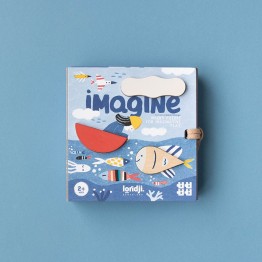 IMAGINE 4 PUZZLES DE 3 PIEZAS CON ENCAJES DE MADERA