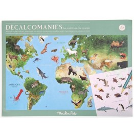 MAPAMUNDI DE CALCOMANIAS