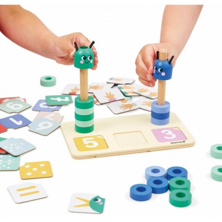 Composición y Comparación de Números Janod juego educativo matemático