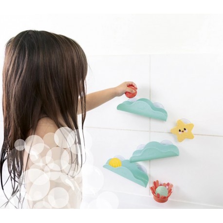 Circuito de Baño Marino Janod con piezas acuáticas para niños