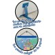 Detalle de las piezas magnéticas del mapa del mundo Buki