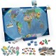 Planisferio Magnético Buki con mapa del mundo y piezas magnéticas educativas