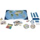 Mapa del mundo magnético educativo para aprender geografía infantil