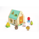 Clasificador de formas Casa de Criaturas de Hape, juguete educativo de madera para niños desde 2 años   