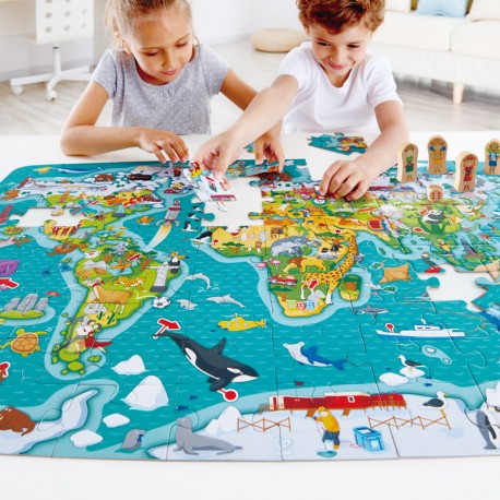 PUZZLE LA VUELTA AL MUNDO Hape