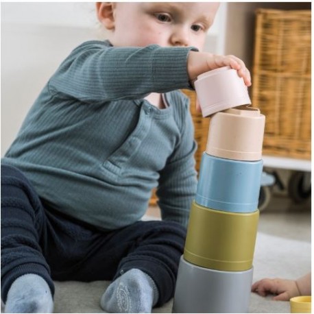 Apilables Cubos Bio de Dantoy juguete educativo ecológico para bebés