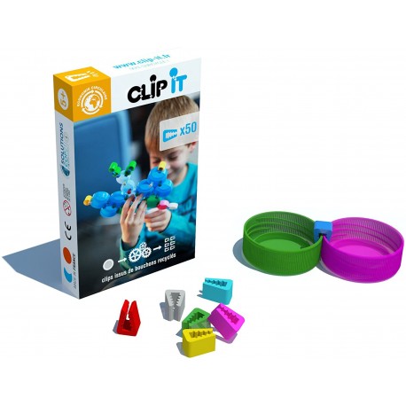 CLIP IT 50 CLIPS Construccion con tapones