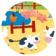 PUZZLE SILUETA LAS VACAS EN LA GRANJA DJECO 3070900072053