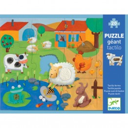 PUZZLE TÁCTIL GIGANTE 12 + 8 PIEZAS