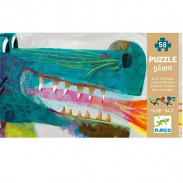 PUZZLE GIGANTE EL DRAGÓN LEÓN 58 PIEZAS