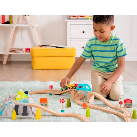 WOOD & WHEELS TRAIN SET