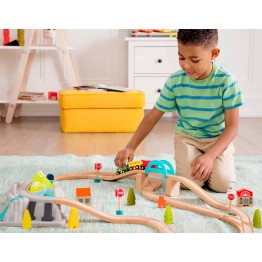 WOOD & WHEELS TRAIN SET