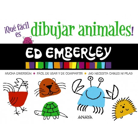 QUE FACIL ES DIBUJAR ANIMALES Anaya Portada Libro