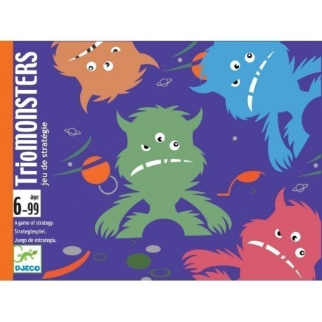 TRIO MONSTERS JUEGO DE CARTAS ESTRATEGIA DJECO