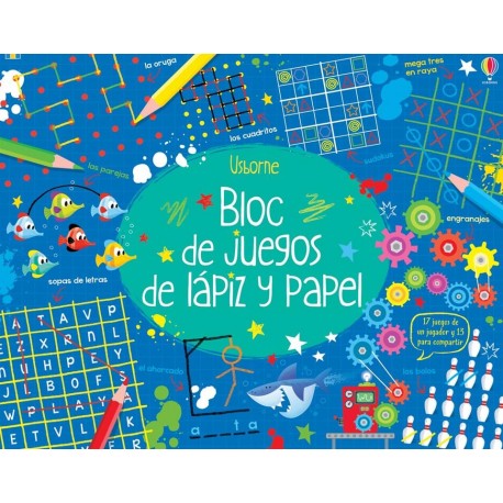 BLOC DE JUEGOS DE LAPIZ Y PAPEL USBORNE 