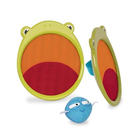 PALAS ATRAPABOLAS RANAS b.happy Juegos de Motricidad critter catchers frankie the frog  detalle