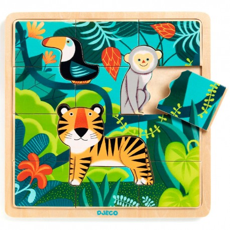 PUZZLO JUNGLE DJECO DJ01810