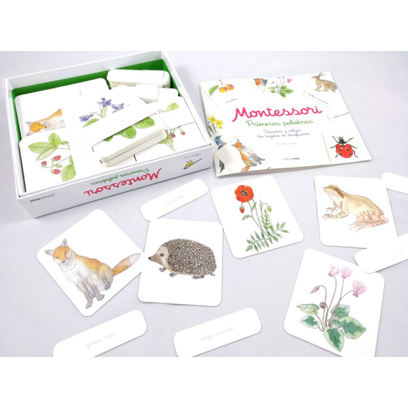 Kit palabras montessori para aprender lectoescritura